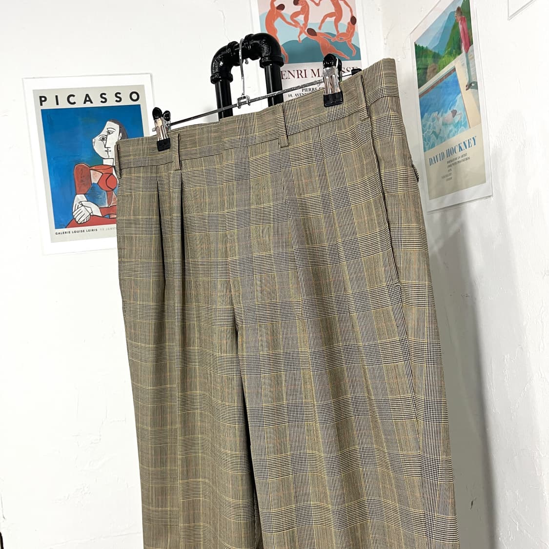 버버리 체크 슬랙스 상품이미지3