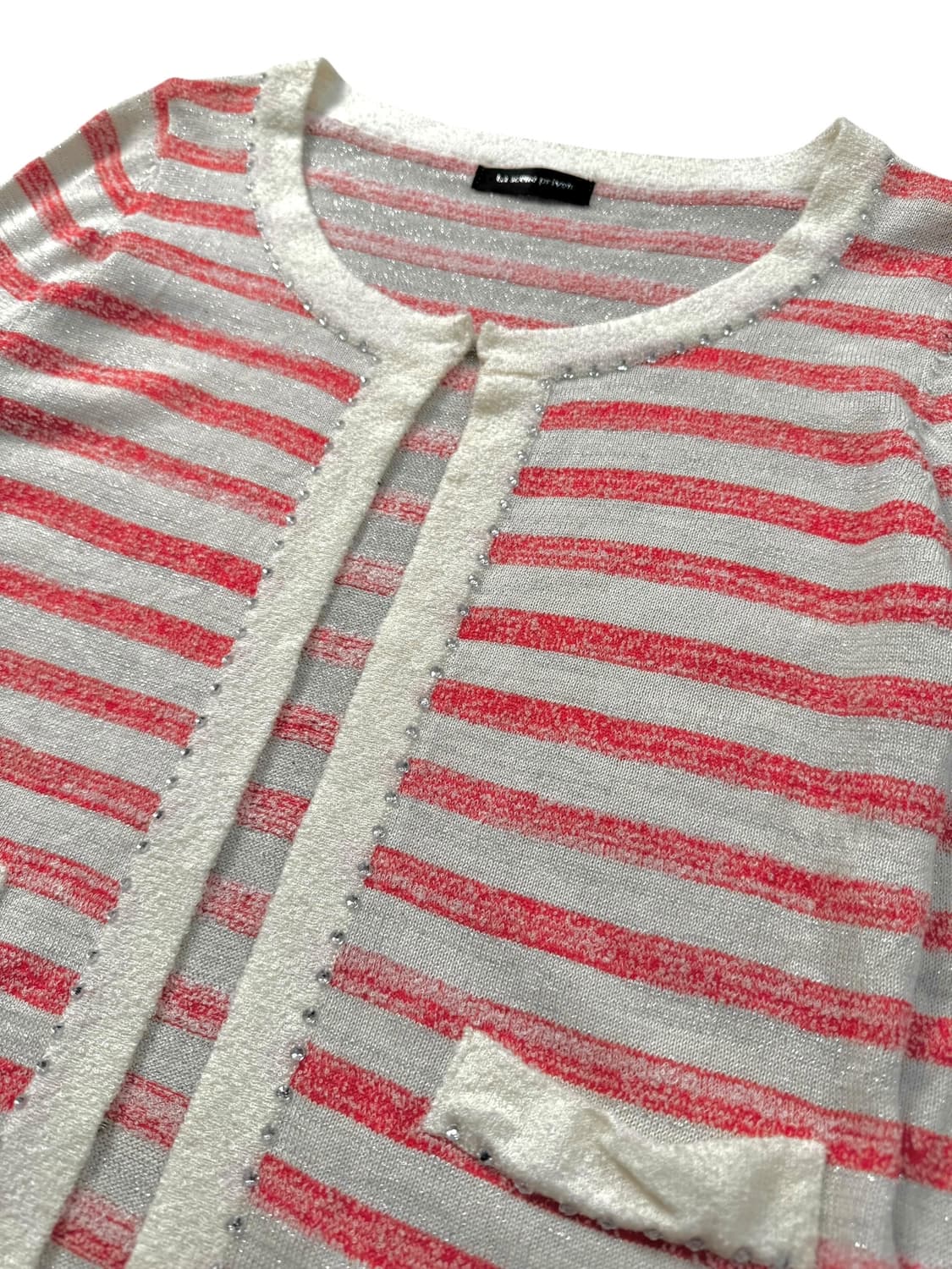 vintage glitter stirped cardigan 상품이미지2