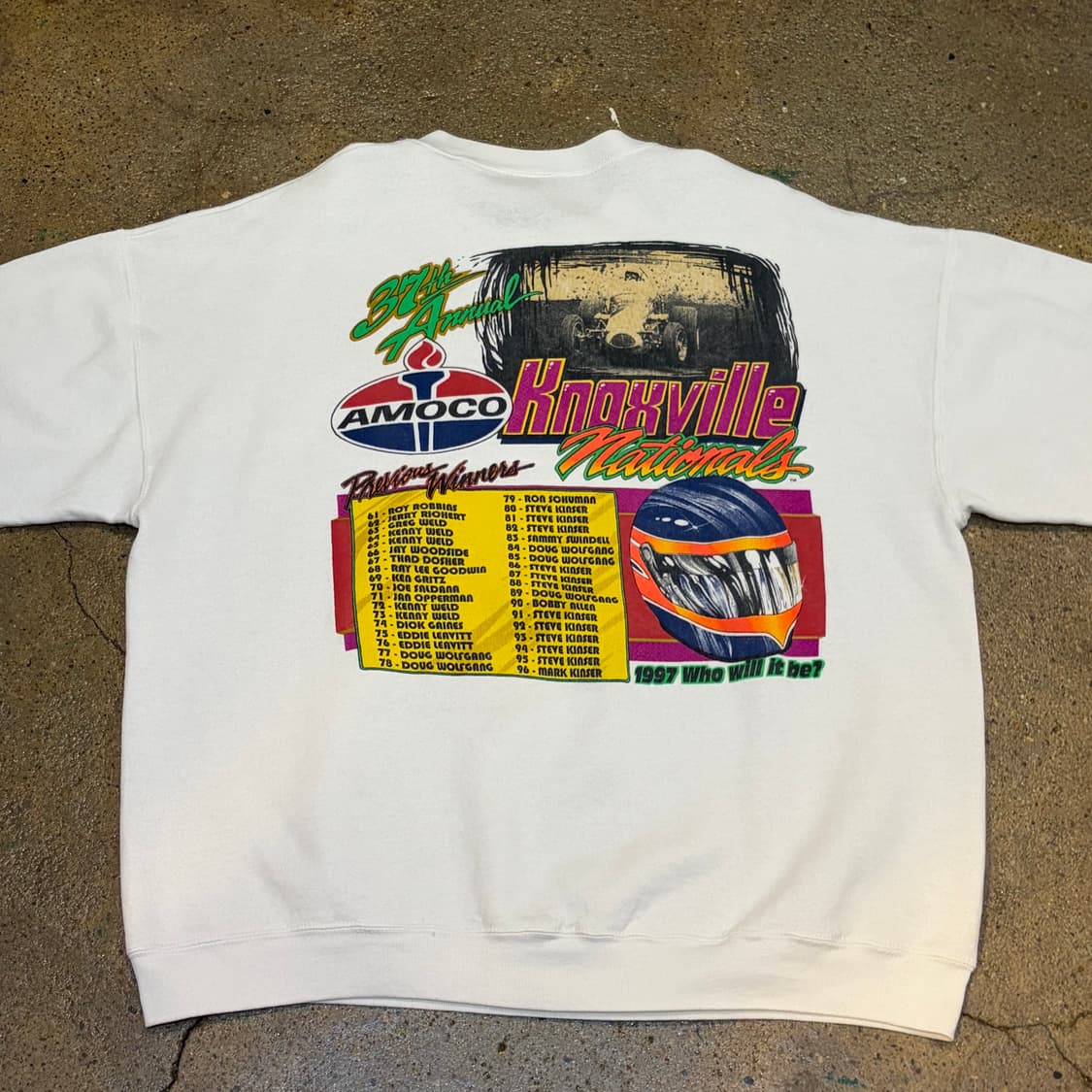 레어 90s USA 미국 빈티지 래이싱 헤비코튼 맨투맨 상품이미지7