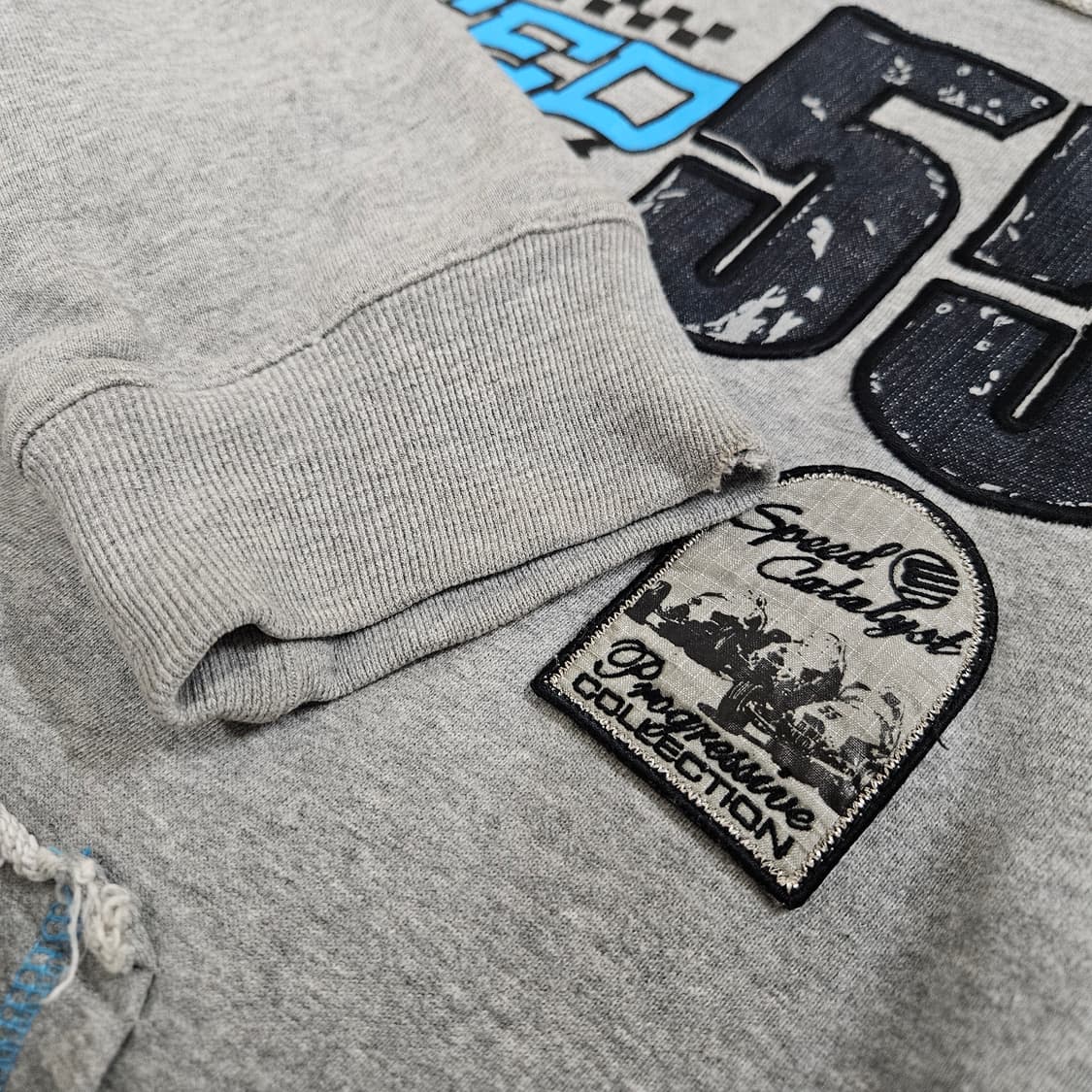 EXR 빈티지 컷팅 레이싱 후드티 XL 105 상품이미지6