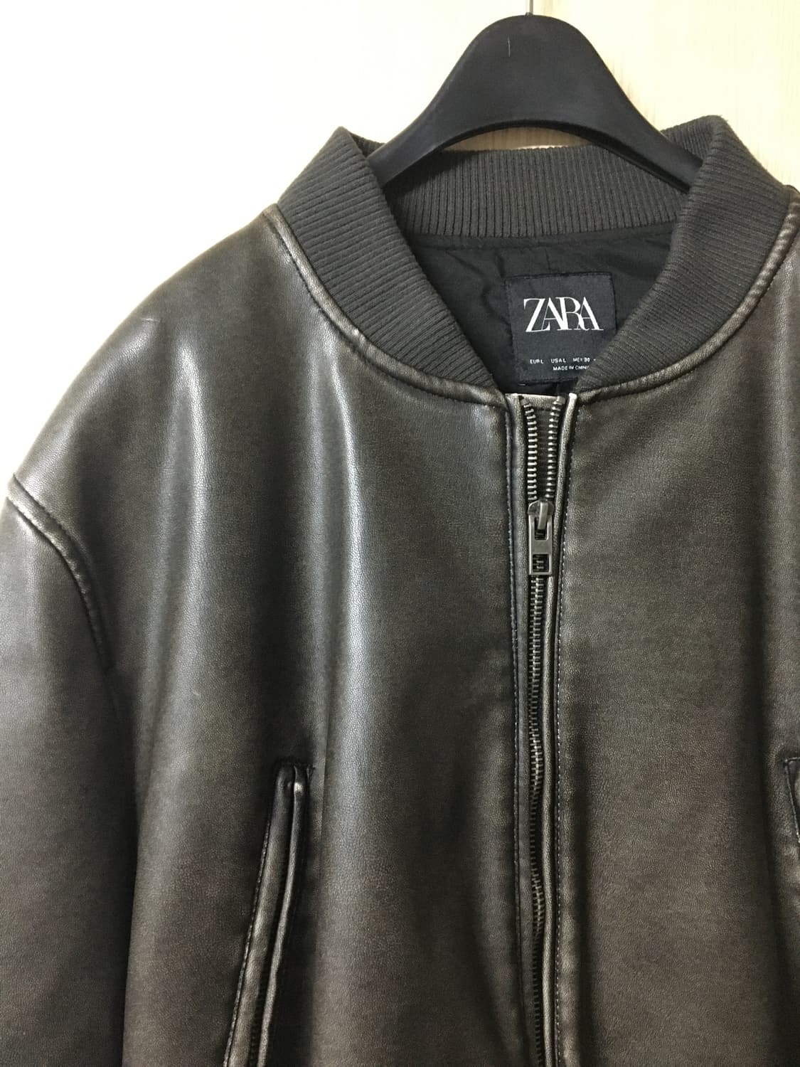 자라 레더 블루종 상품이미지1