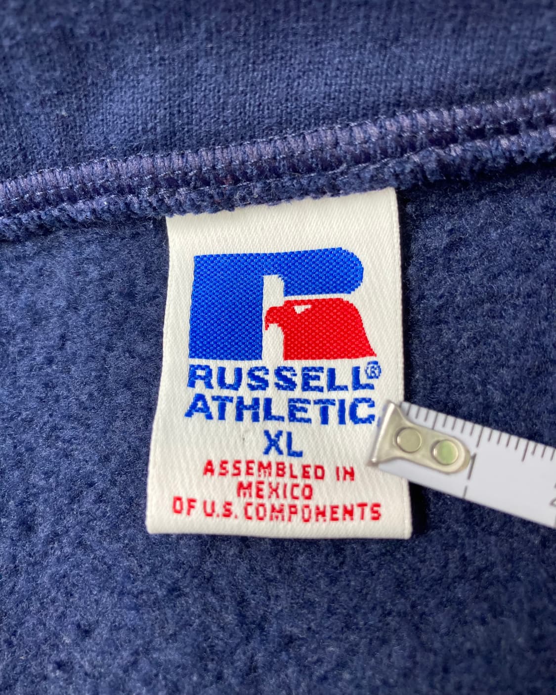 90s Russell Quarter Zip Sweatshirt (navy 상품이미지3