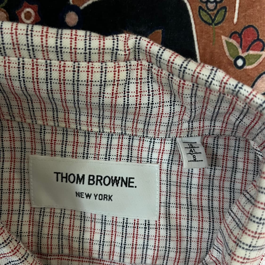 톰브라운 체크 버튼다운 옥스포드 셔츠 S 상품이미지5