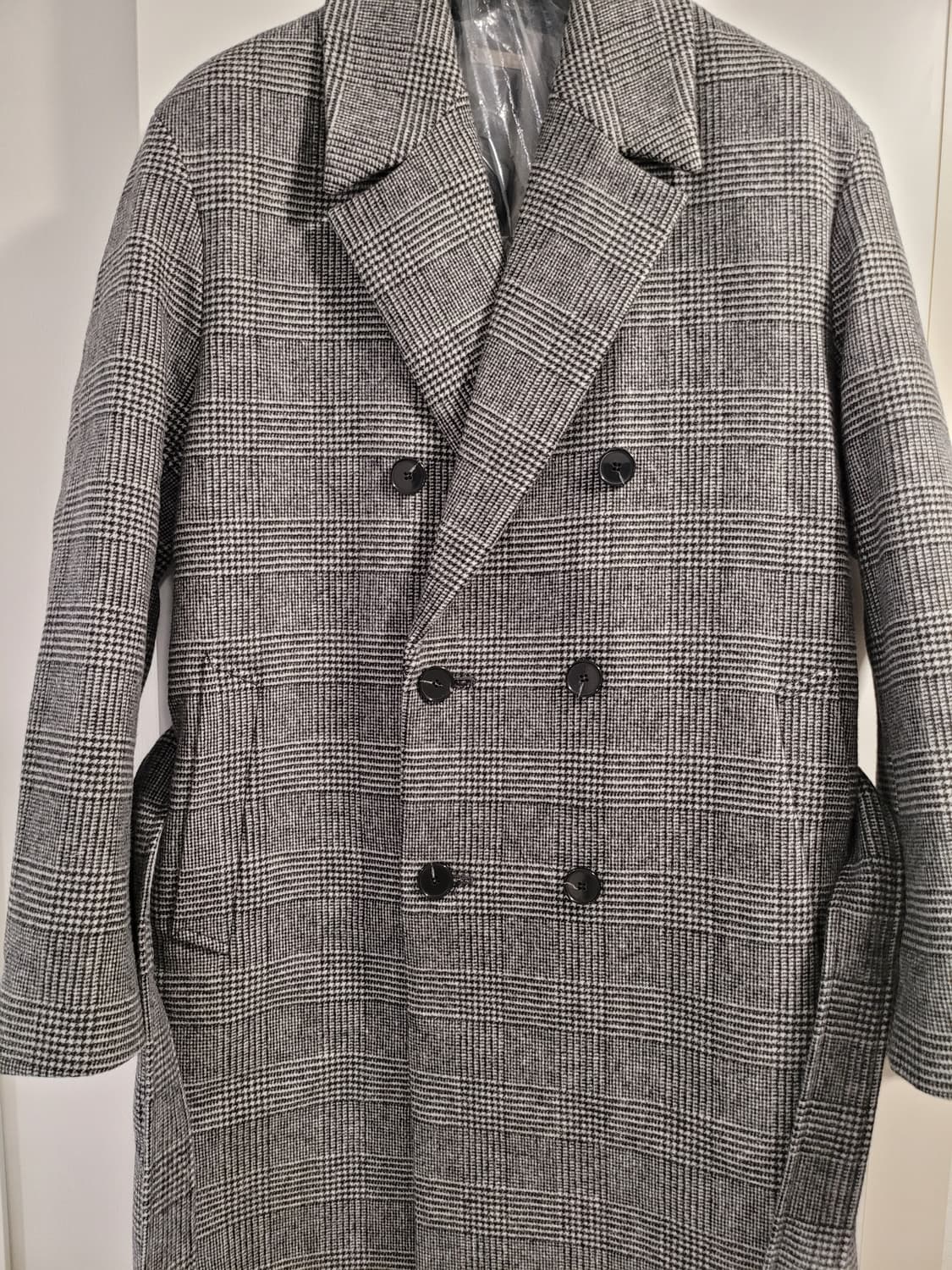 DRAWFIT 드로우핏 하운드투스 글렌체크 코트  상품이미지2