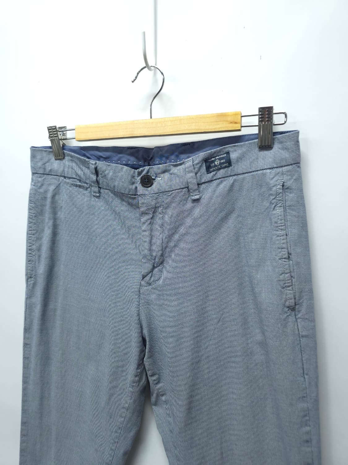 타미힐피거 남성 하운드투스 체크 패턴 치노 팬츠(30) 상품이미지2