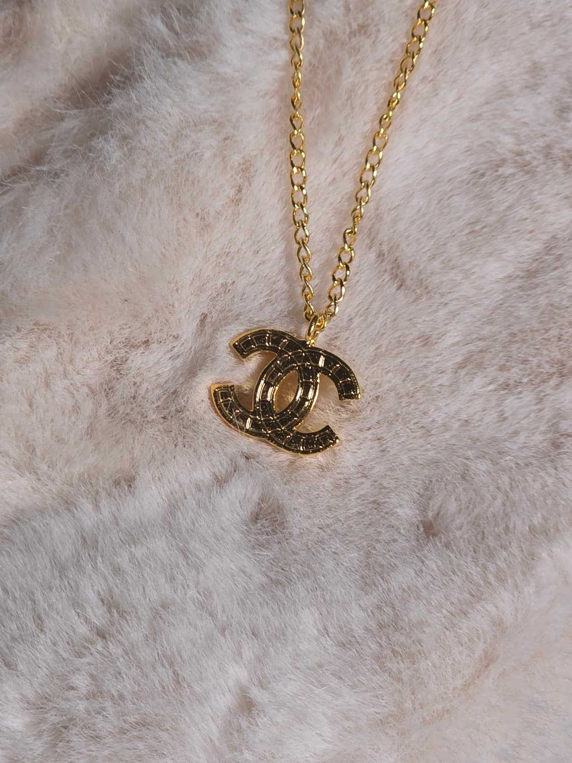 샤넬 빈티지 cc로고 금장 목걸이 상품이미지4