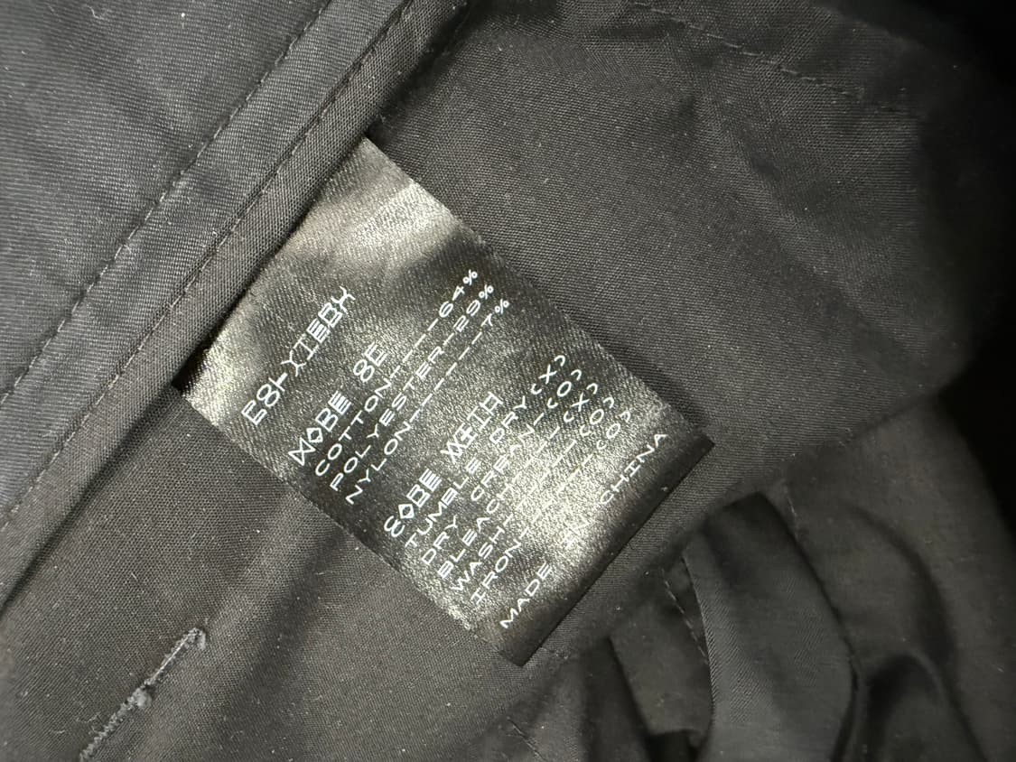 폴리테루 네이비 코튼 와이드 팬츠 치노팬츠 4 상품이미지5