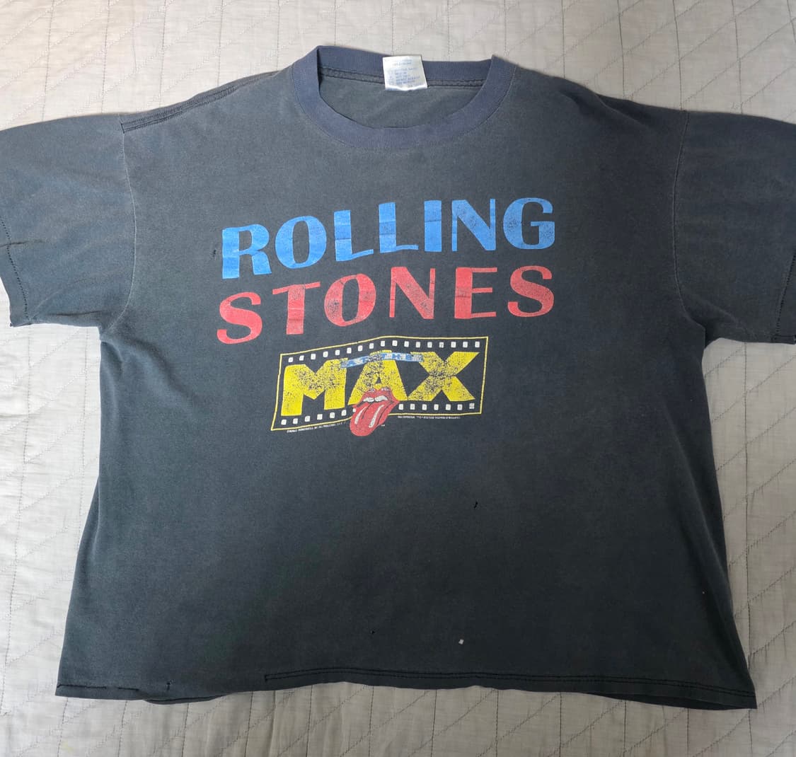 [XL] 90s 롤링스톤즈 MAX 빈티지 밴드티 트래쉬드 상품이미지1