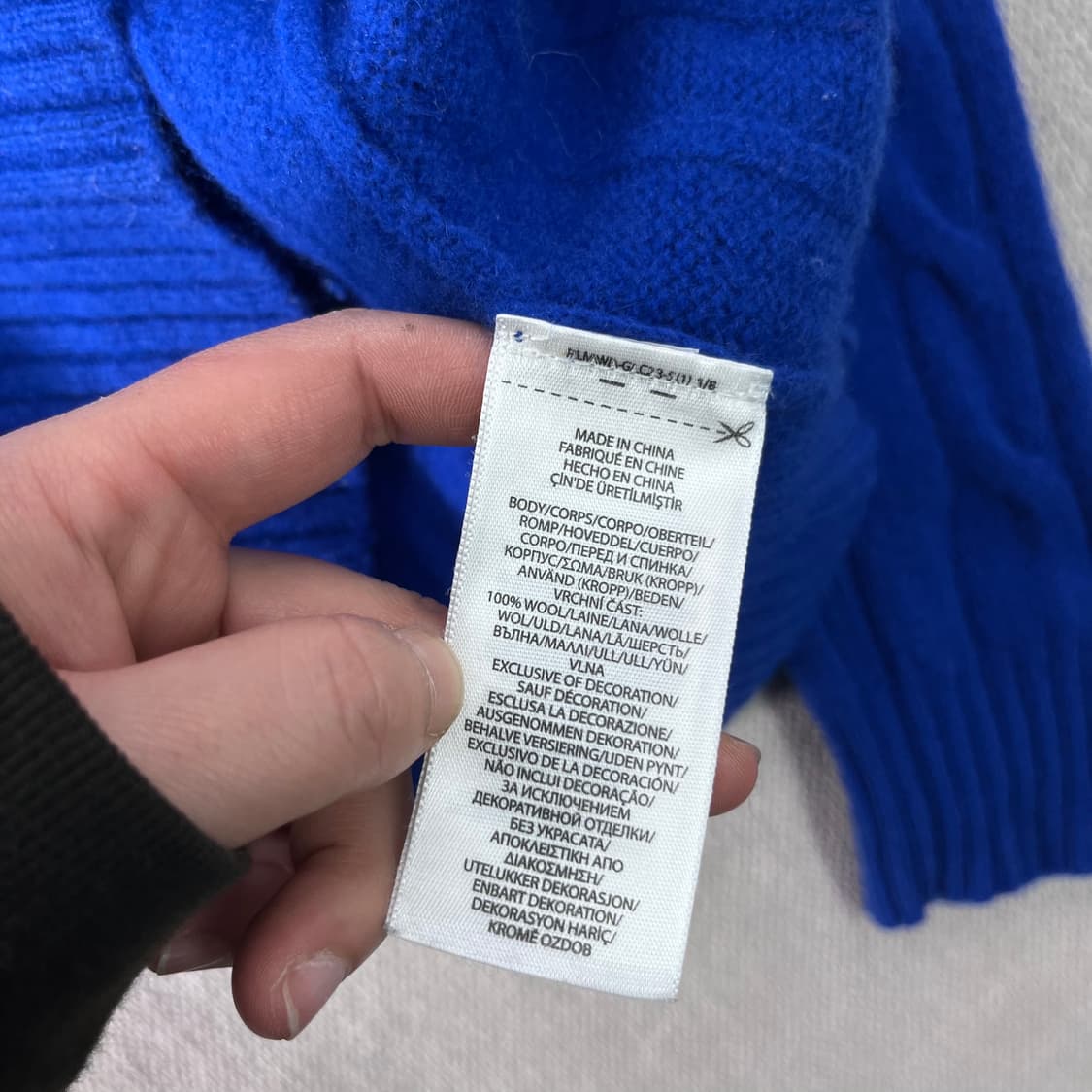 W95 폴로랄프로렌 울 꽈배기 니트 상품이미지5