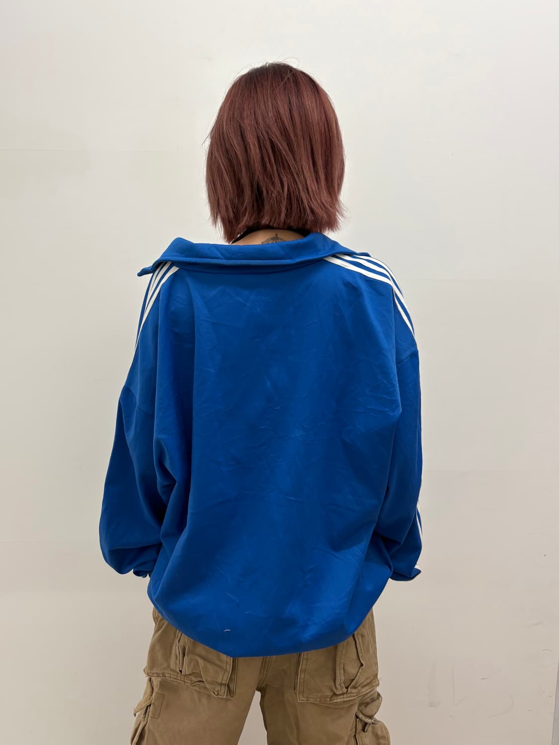 90s'아디다스 블루 트랙 자켓 상품이미지3