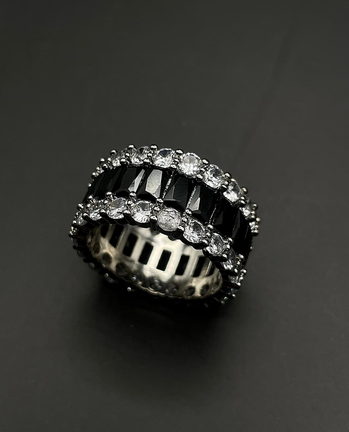 pcr053 Crown black cubic ring 상품이미지9