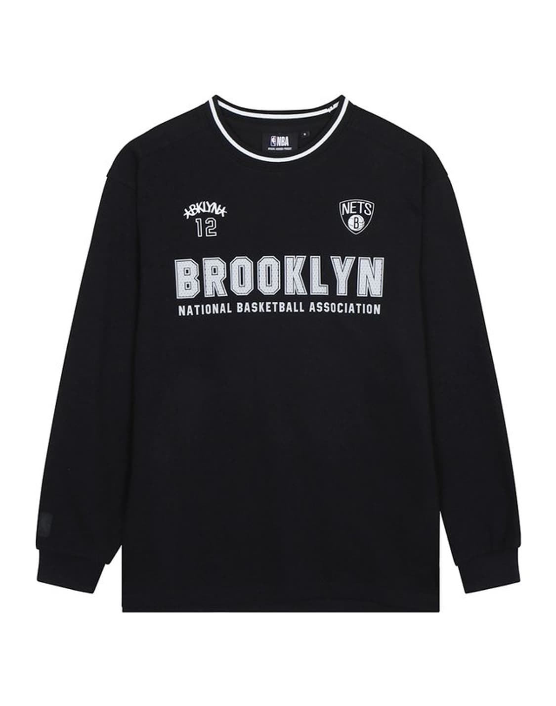 NBA BKN 요꼬배색 라운드 티셔츠 상품이미지1