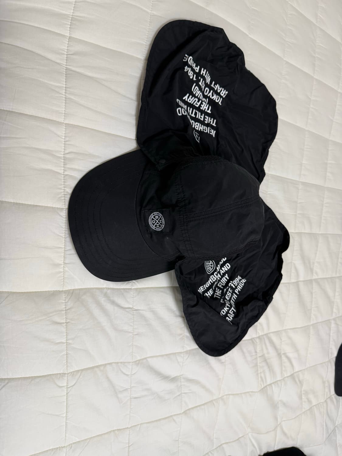 네이버후드 캠프캡 블랙 상품이미지5