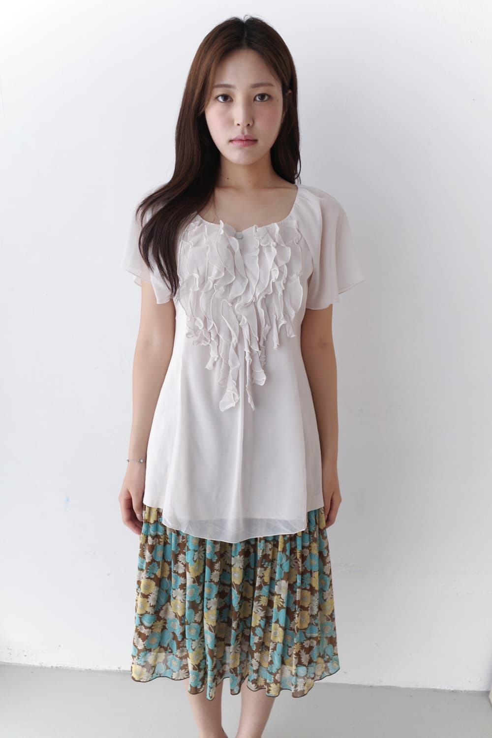 flower pleats skirt 상품이미지4
