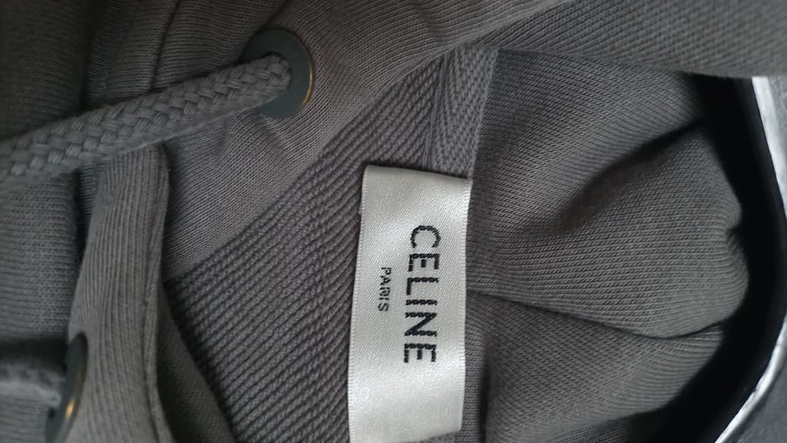 정품 셀린느 톤온톤 로고 루즈 후디 후드티 남여공용 상품이미지6