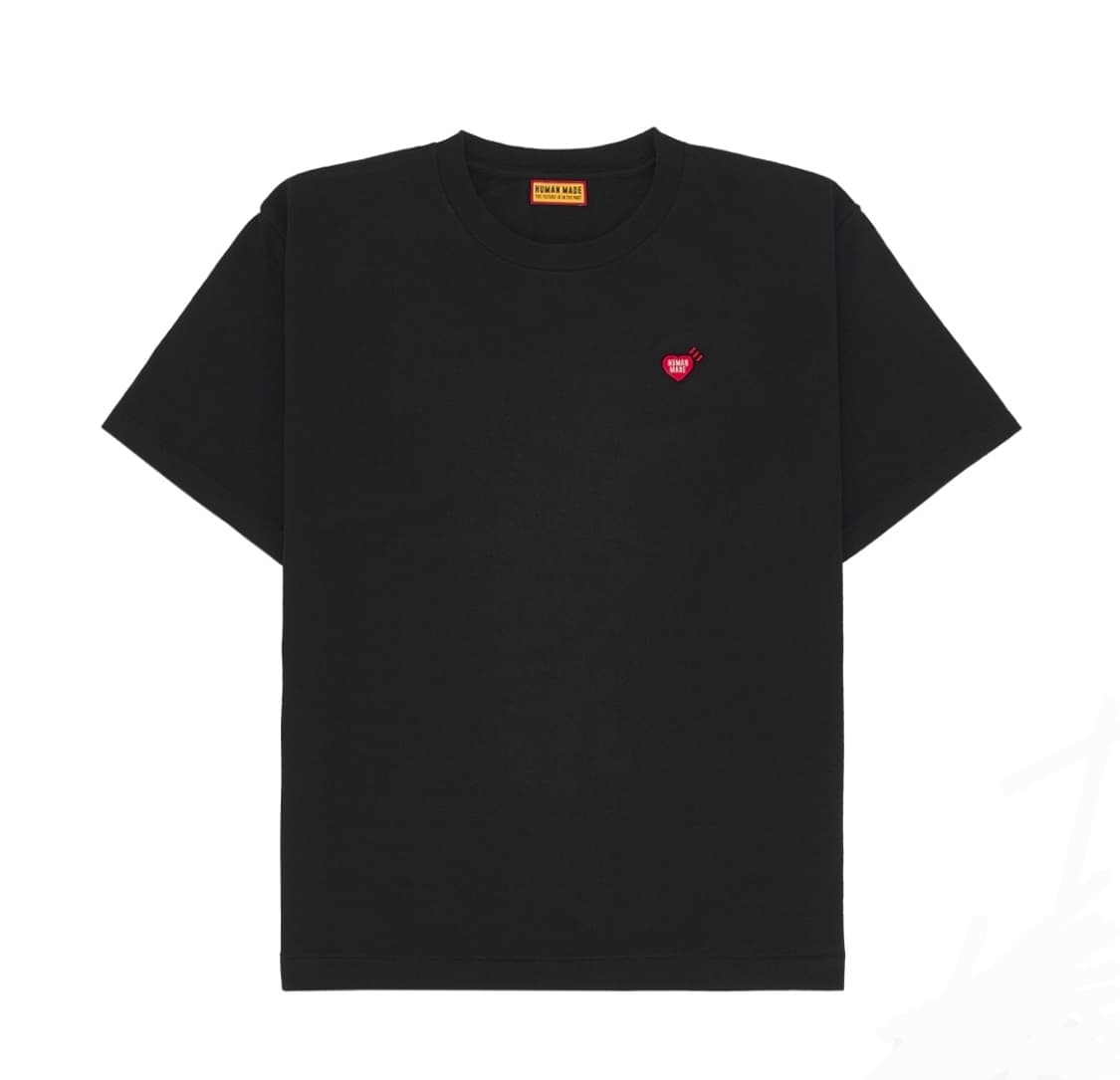 휴먼메이드 하트로고 티셔츠 블랙 XL 상품이미지1