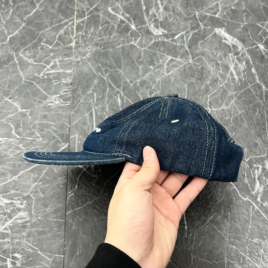 더블탭스 T-6H 인디고 데님 캡 상품이미지3