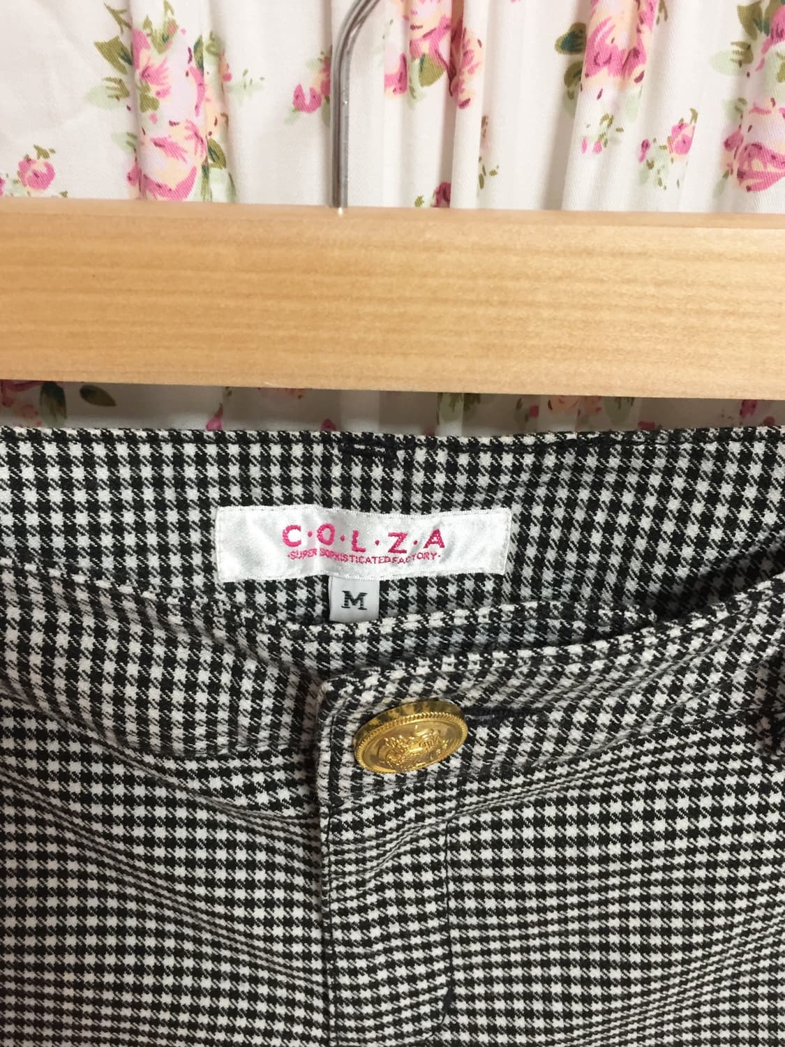 빈티지 colza 체크 숏팬츠 상품이미지2