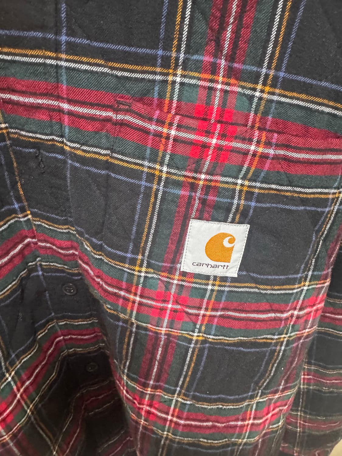 칼하트wip 와일스 체크셔츠자켓 xxl 상품이미지4