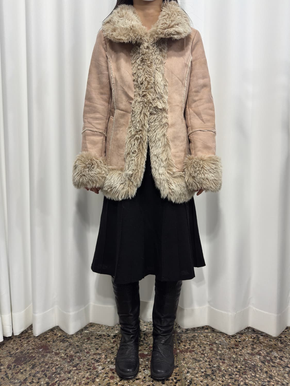 lest rose fur coat 상품이미지2