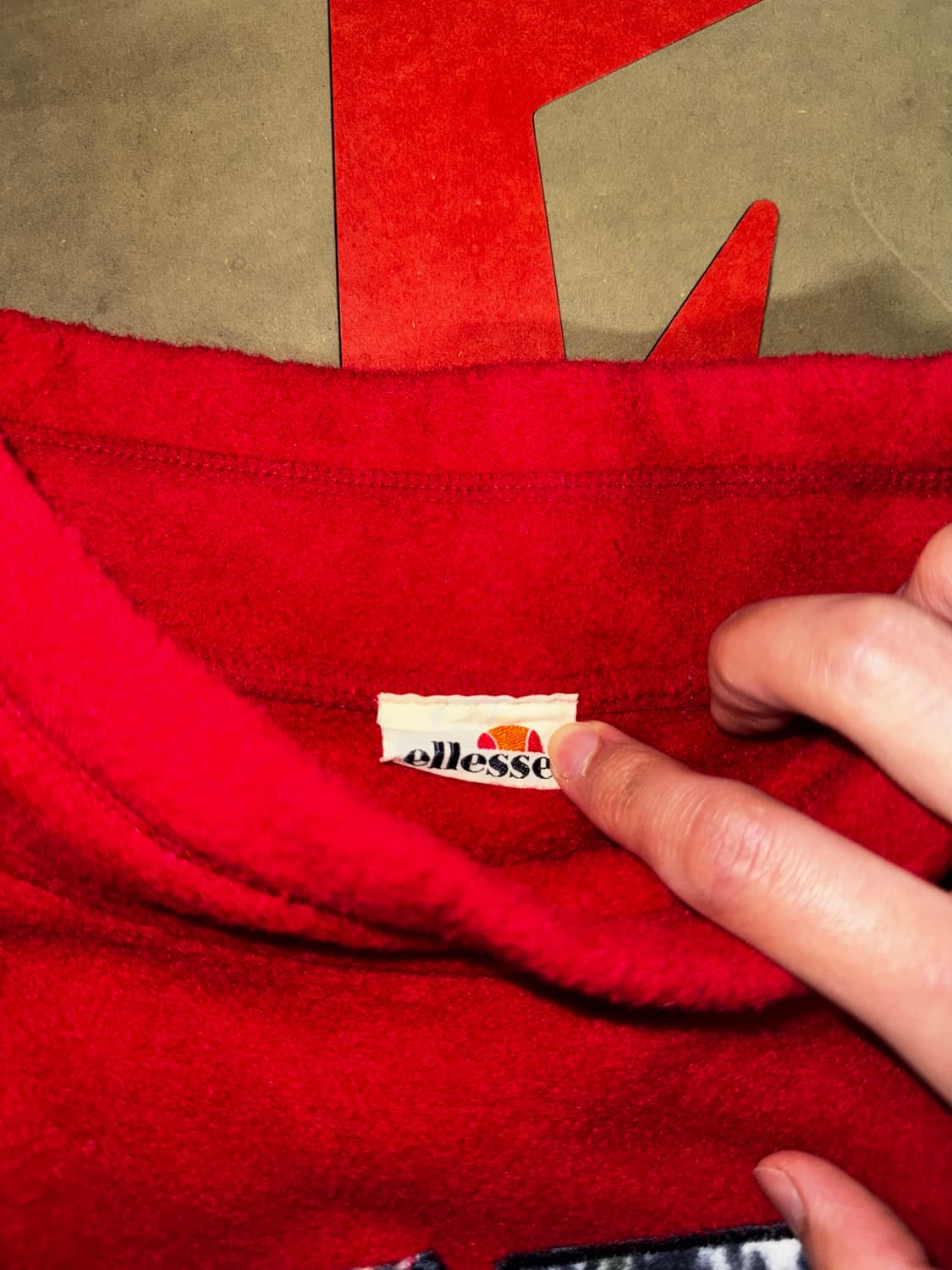 ~00‘s Ellesse Big Logo Fleece Top 상품이미지4