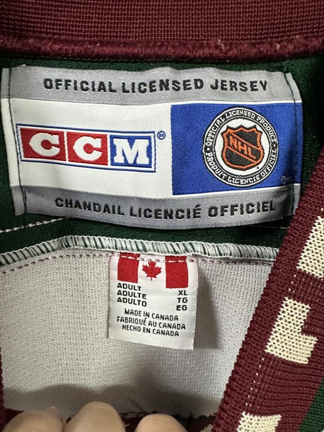 [XL] CCM 90s빈티지 카치나 피닉스코요테스 NHL 하키저지 상품이미지6