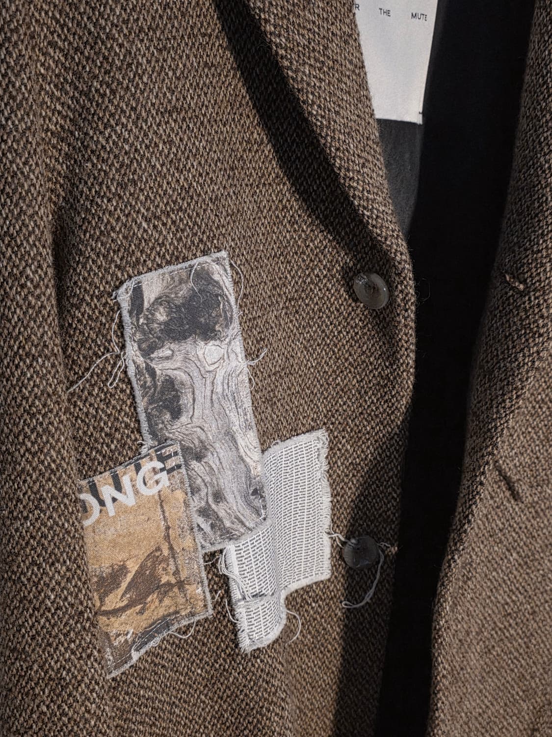 Song for the mute 23.2 tweed raglan coat 상품이미지3