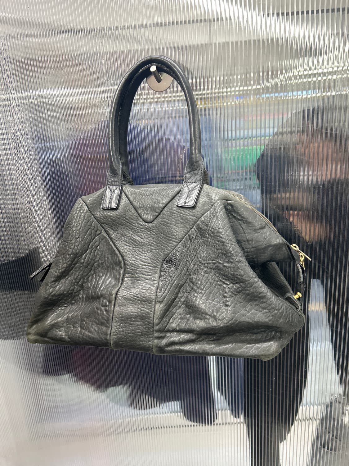 블랙 투웨이 레더백 상품이미지1