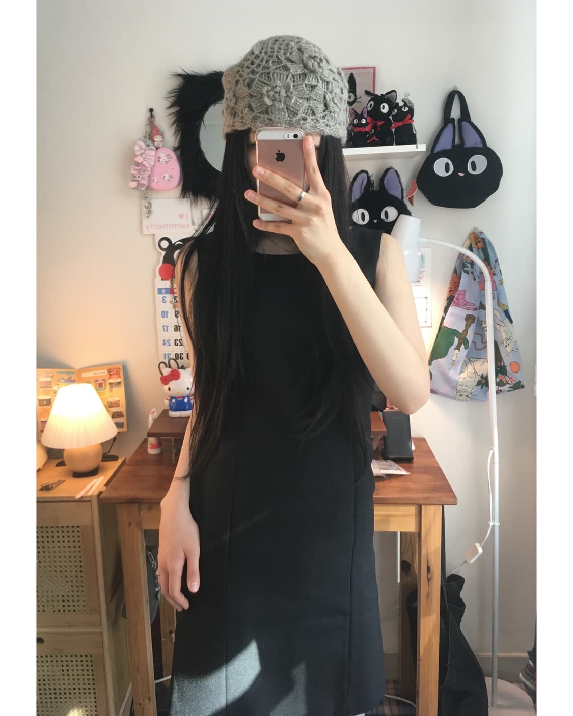vintage minimal sleeveless dress black 상품이미지2