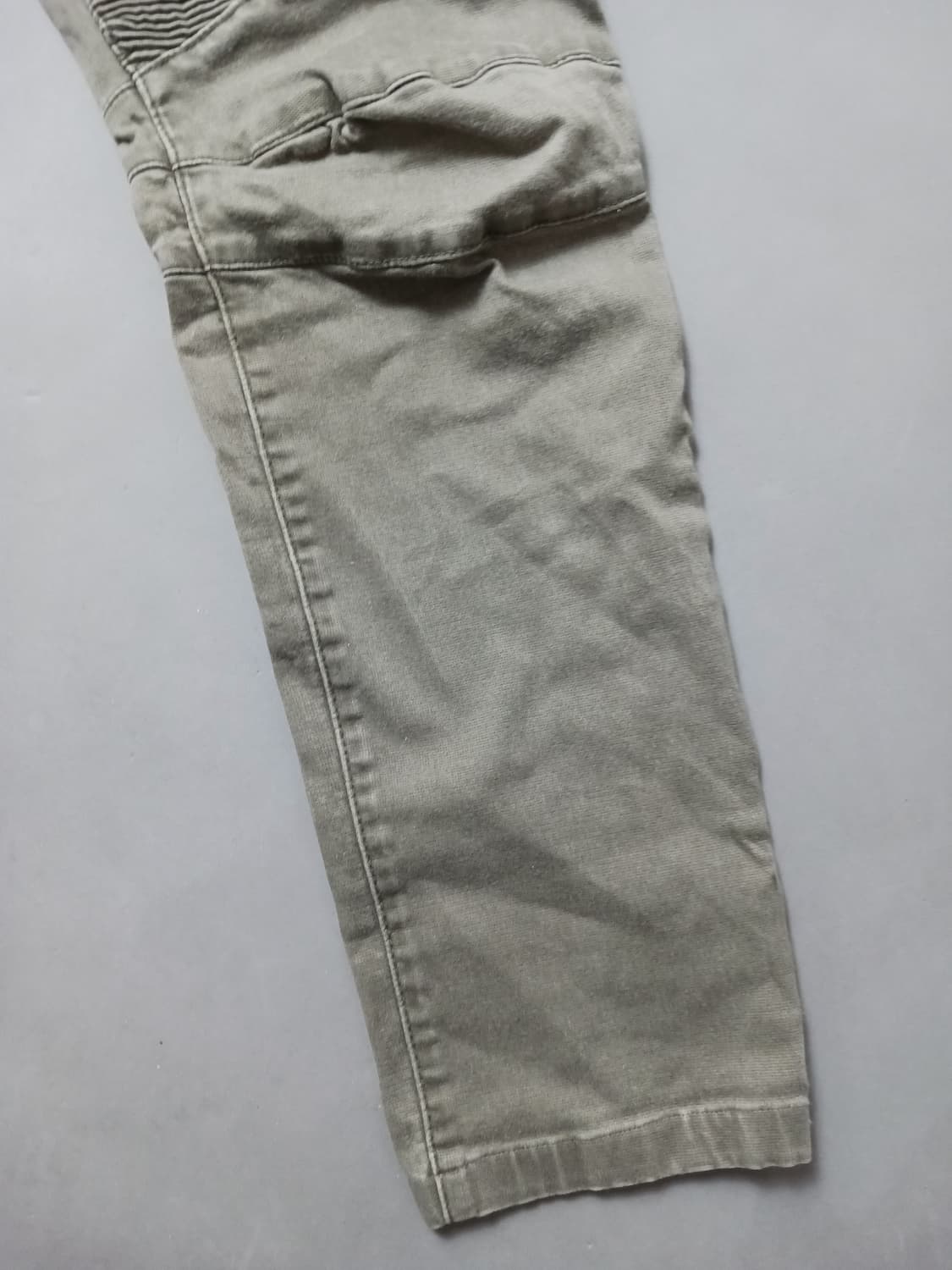 [34] 발망 워싱 카키 치노 바이커 팬츠 상품이미지5