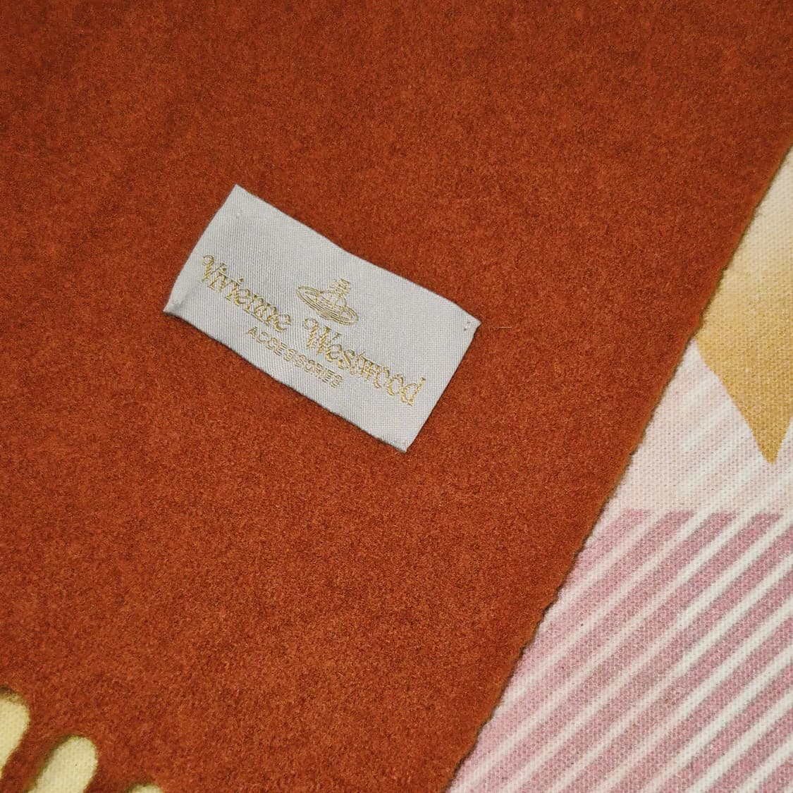 비비안웨스트우드 브릭 로즈 울 머플러 상품이미지7