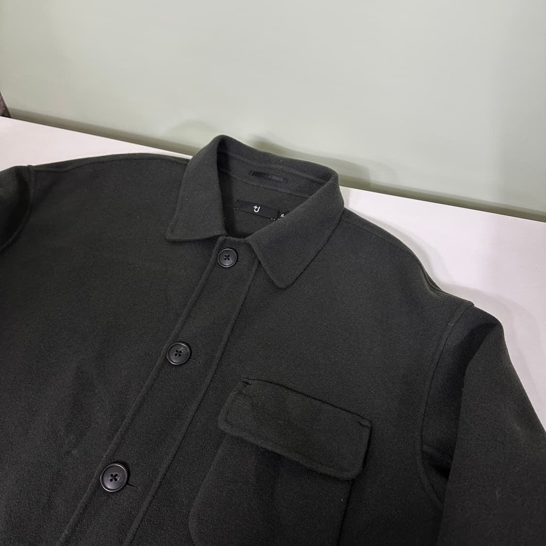 XL 유니클로 질샌더 +J 진그레이 울 셔츠 자켓 상품이미지3