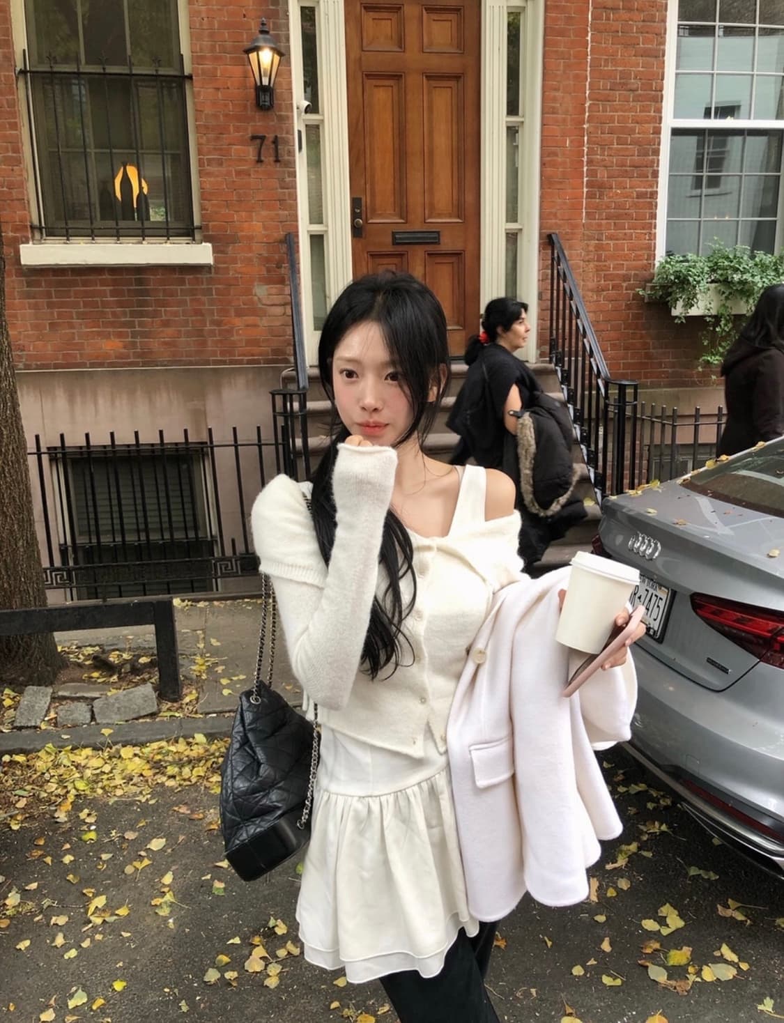 리즈 leeds Odette ruffle dress 택o 상품이미지3