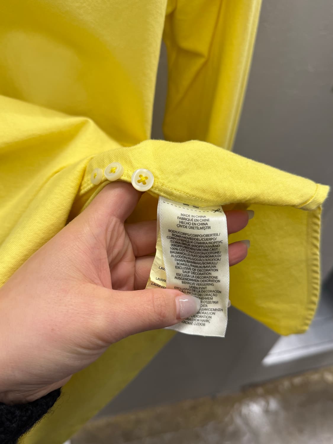 POLO 폴로 랄프로렌 옐로우 셔츠 M 상품이미지5