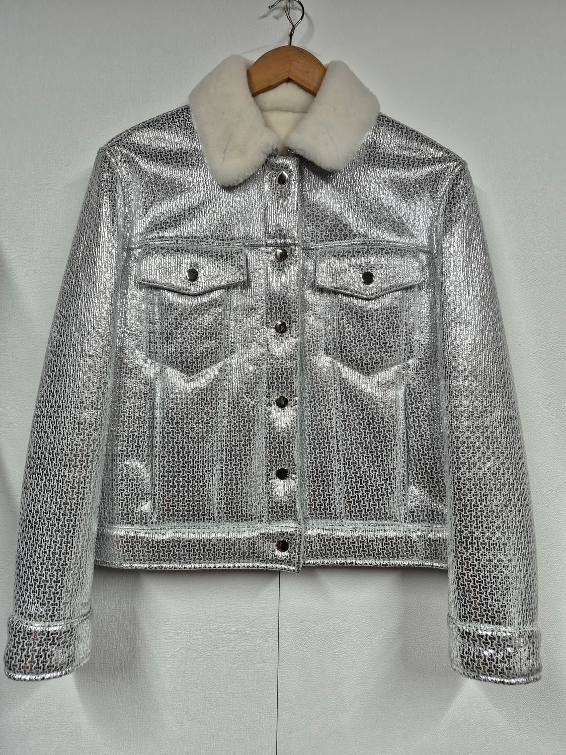 ~ 66까지 루비나부띠끄 양털 암가죽 패딩 상품이미지1