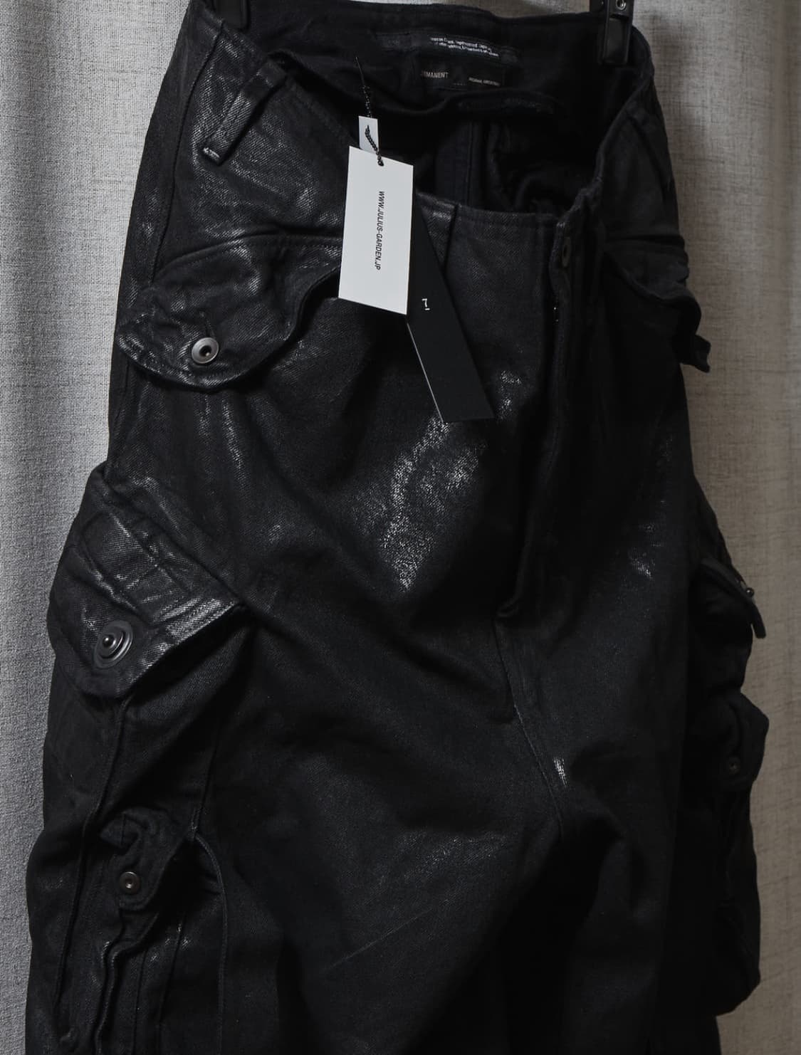 율리우스 25ss 빅포켓 가스마스크 코팅 팬츠 상품이미지1