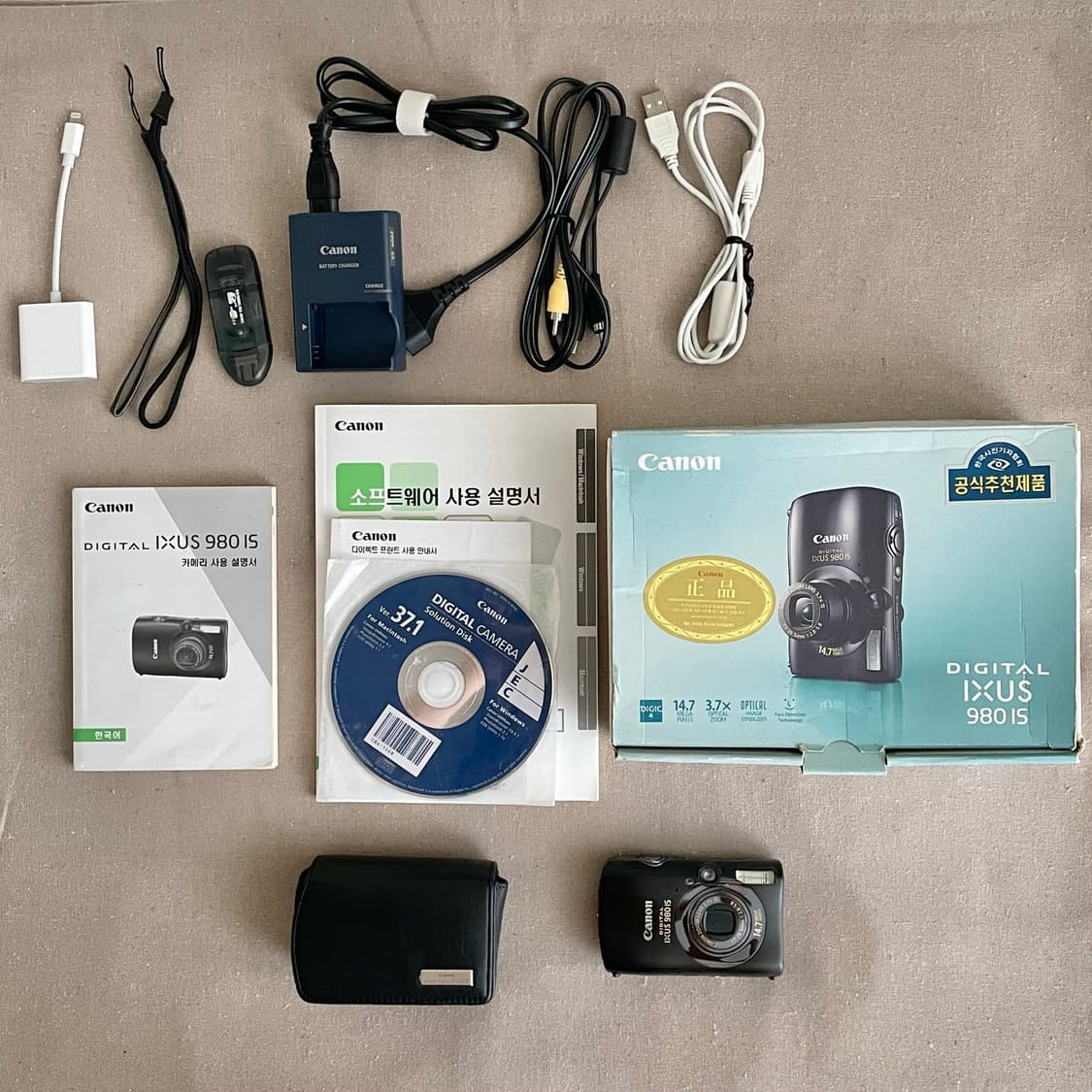 빈티지 카메라 캐논 익서스 Canon IXUS 980 IS 블랙 상품이미지9