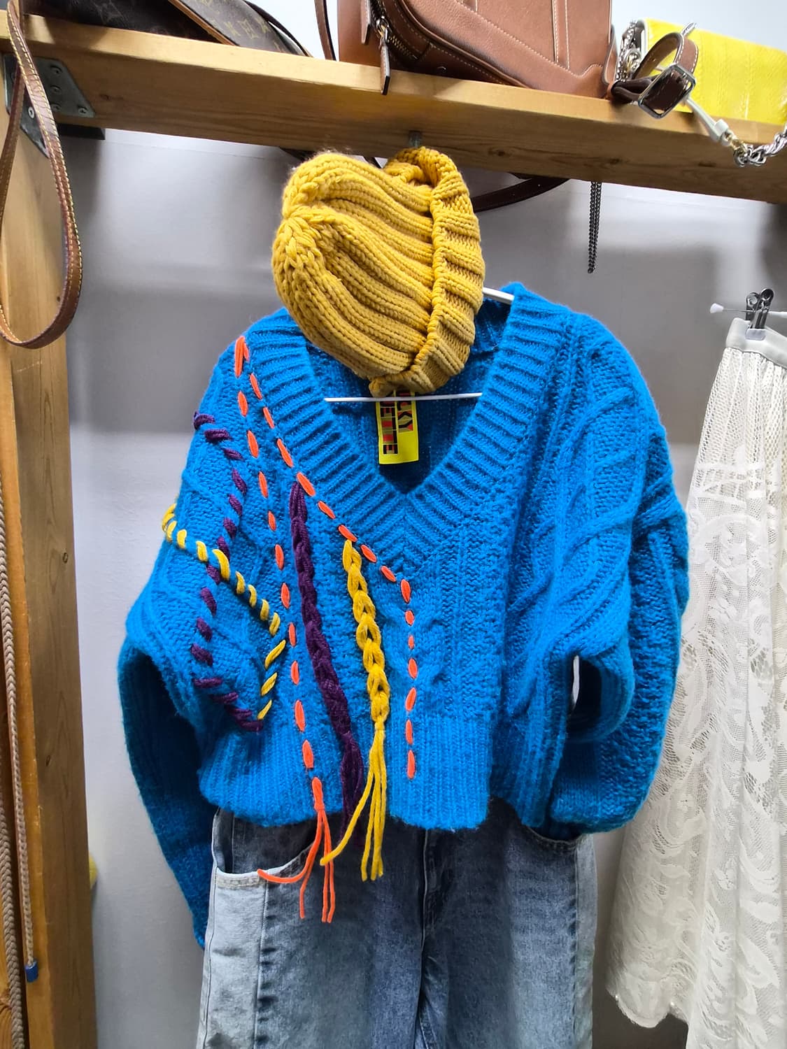 럭키슈에뜨 언발니트.sickos 빈티지데님 상품이미지2