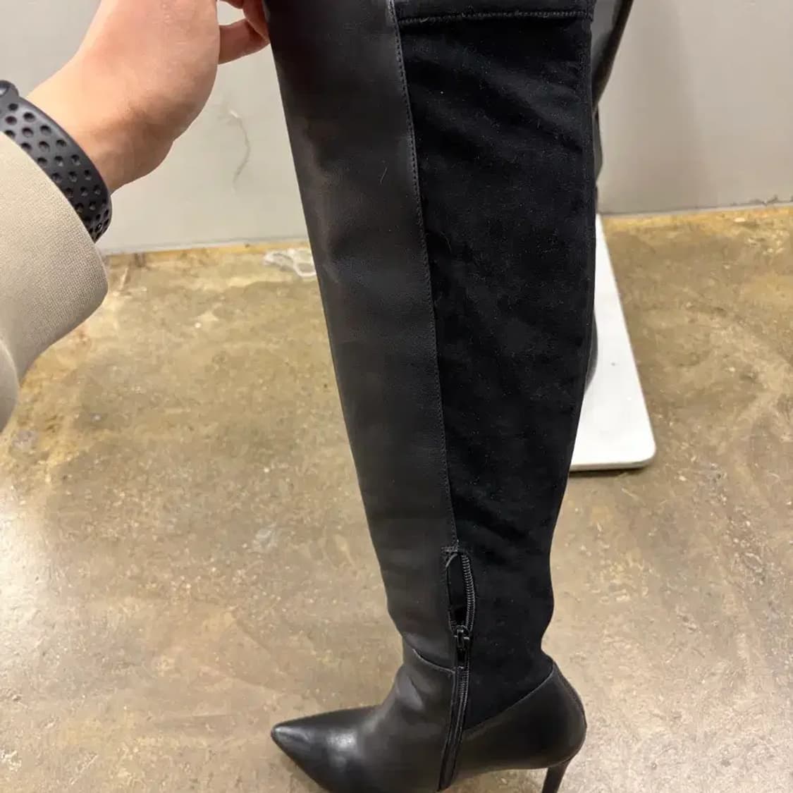 알도 블랙 롱부츠 힐 230mm 상품이미지3