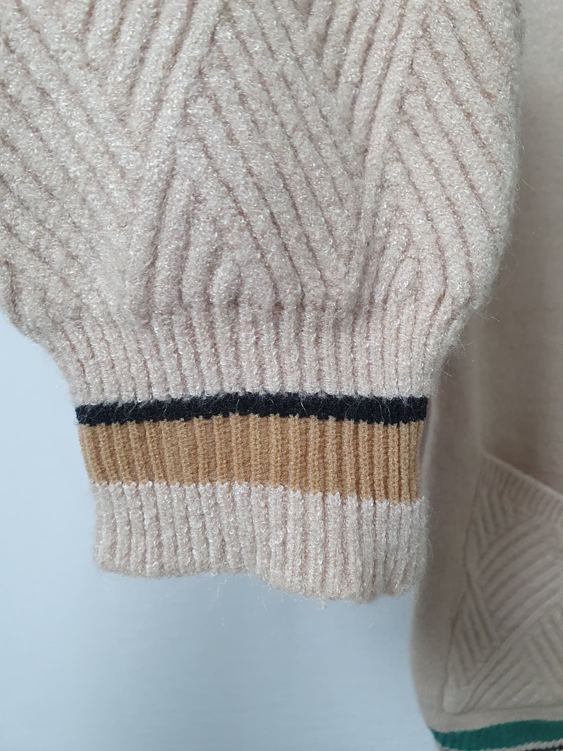 컬러배색니트가디건 상품이미지4