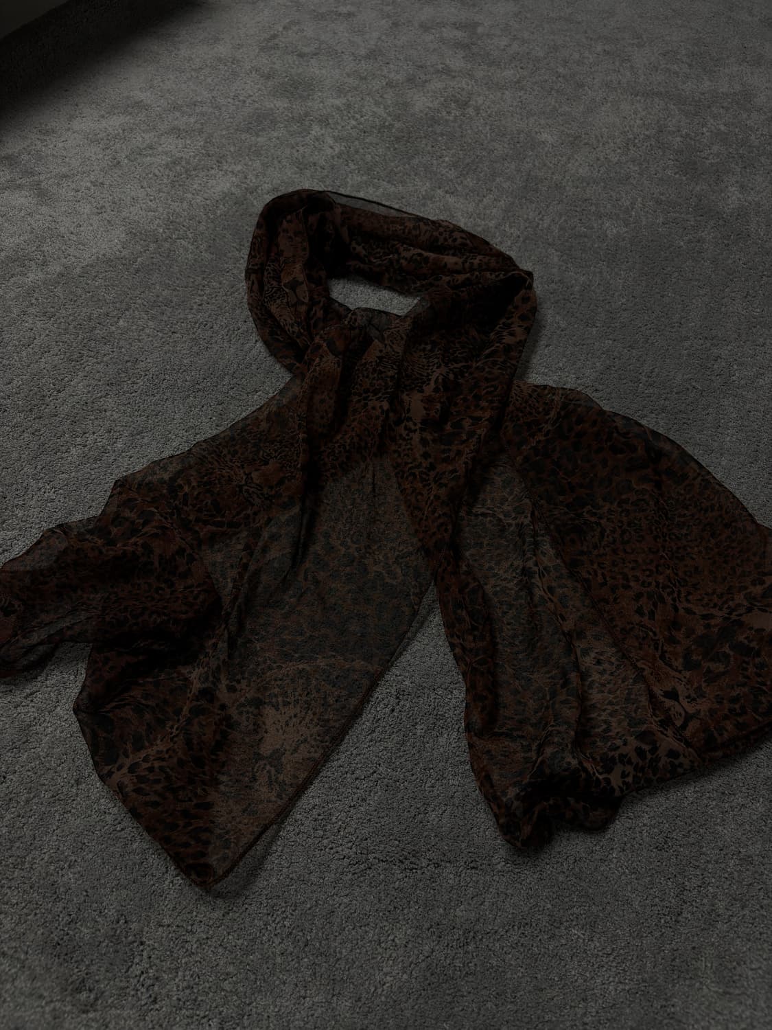 Vintage vkei punk mood leopard scarf 상품이미지2