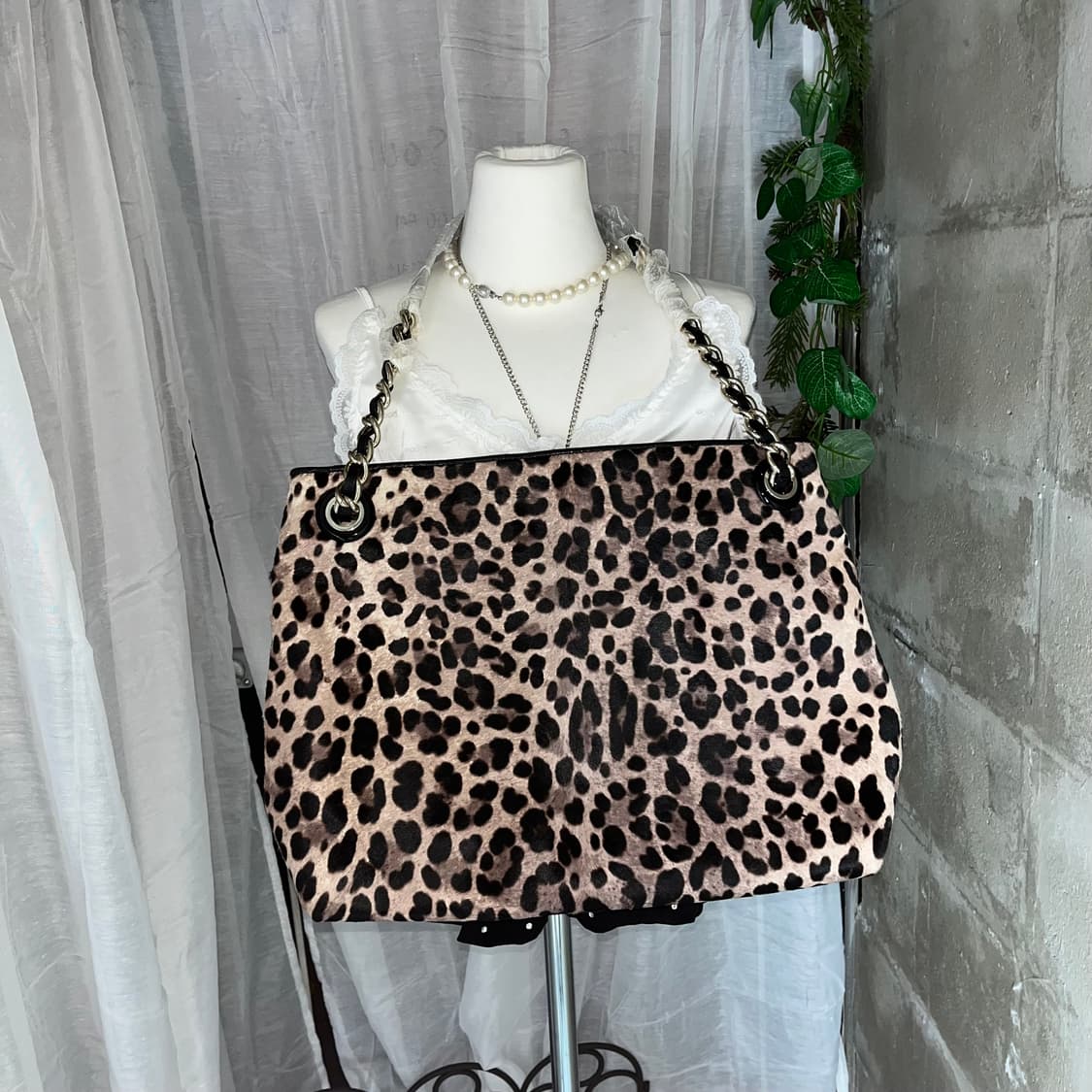 갸루 호피 숄더백 상품이미지5