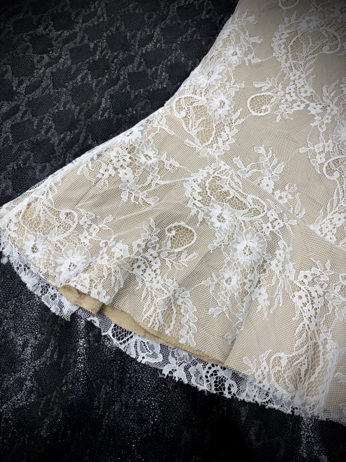 “Vintage” Beige Oriental Lace Skirts 상품이미지5