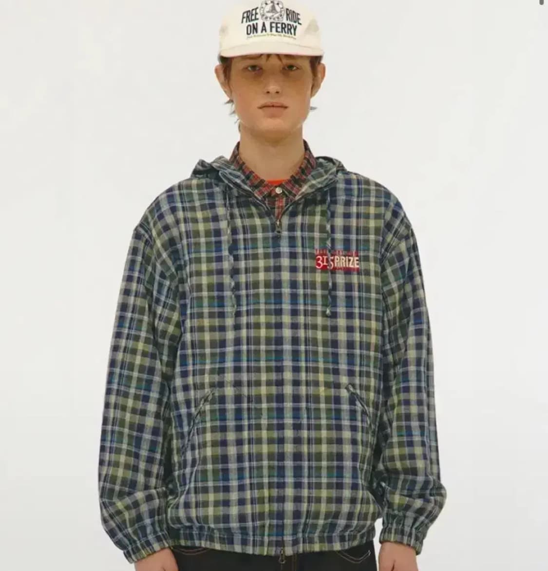 테켓 Awardee Shirt Jacket Blue 체크 자켓 상품이미지1