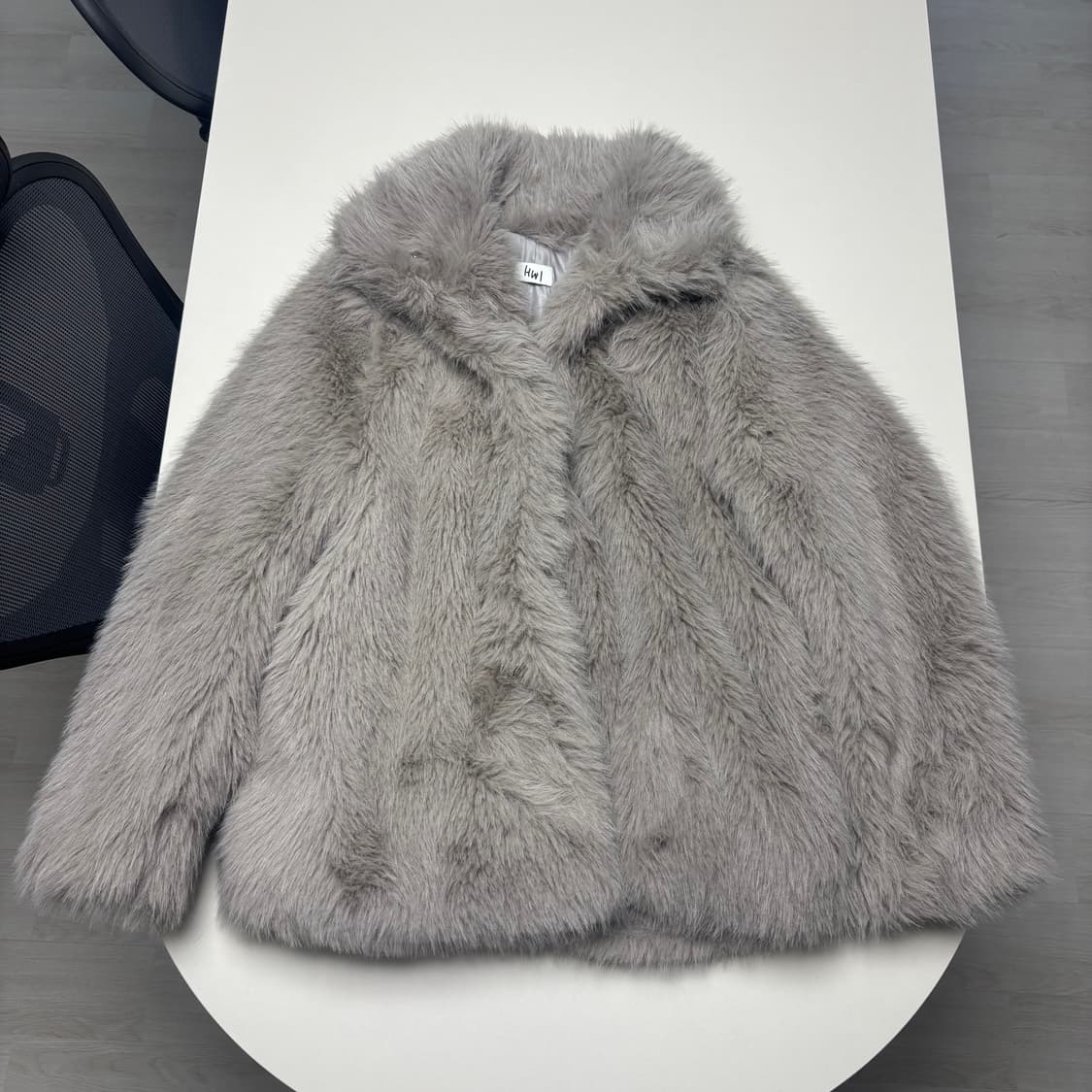 휘 퍼자켓 fur jacket  상품이미지1