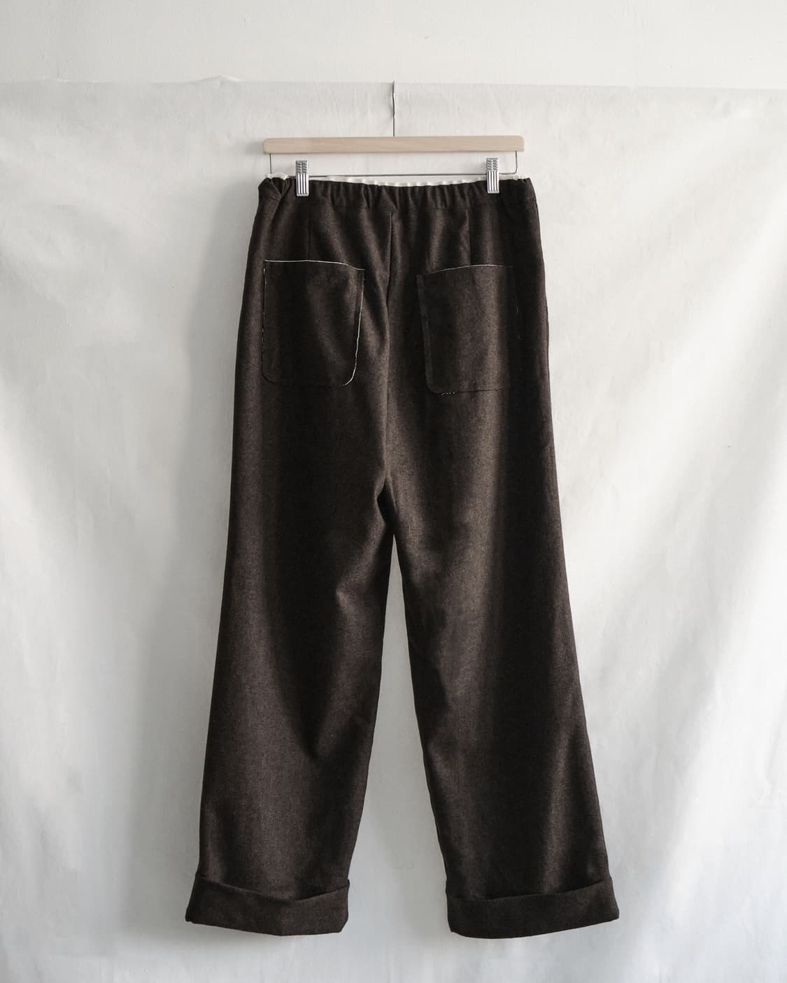 sea salt 씨솔트 울 파자마 팬츠 브라운 2 사이즈 상품이미지2