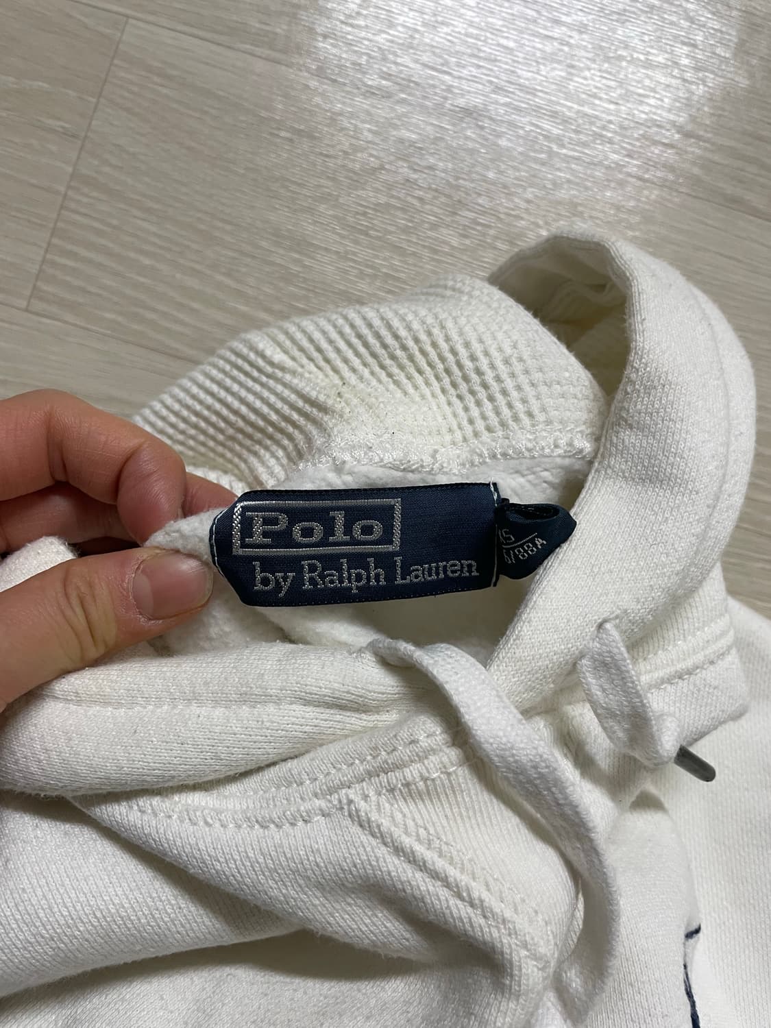 폴로 랄프로렌 빅포니 흰색 후드티 상품이미지4