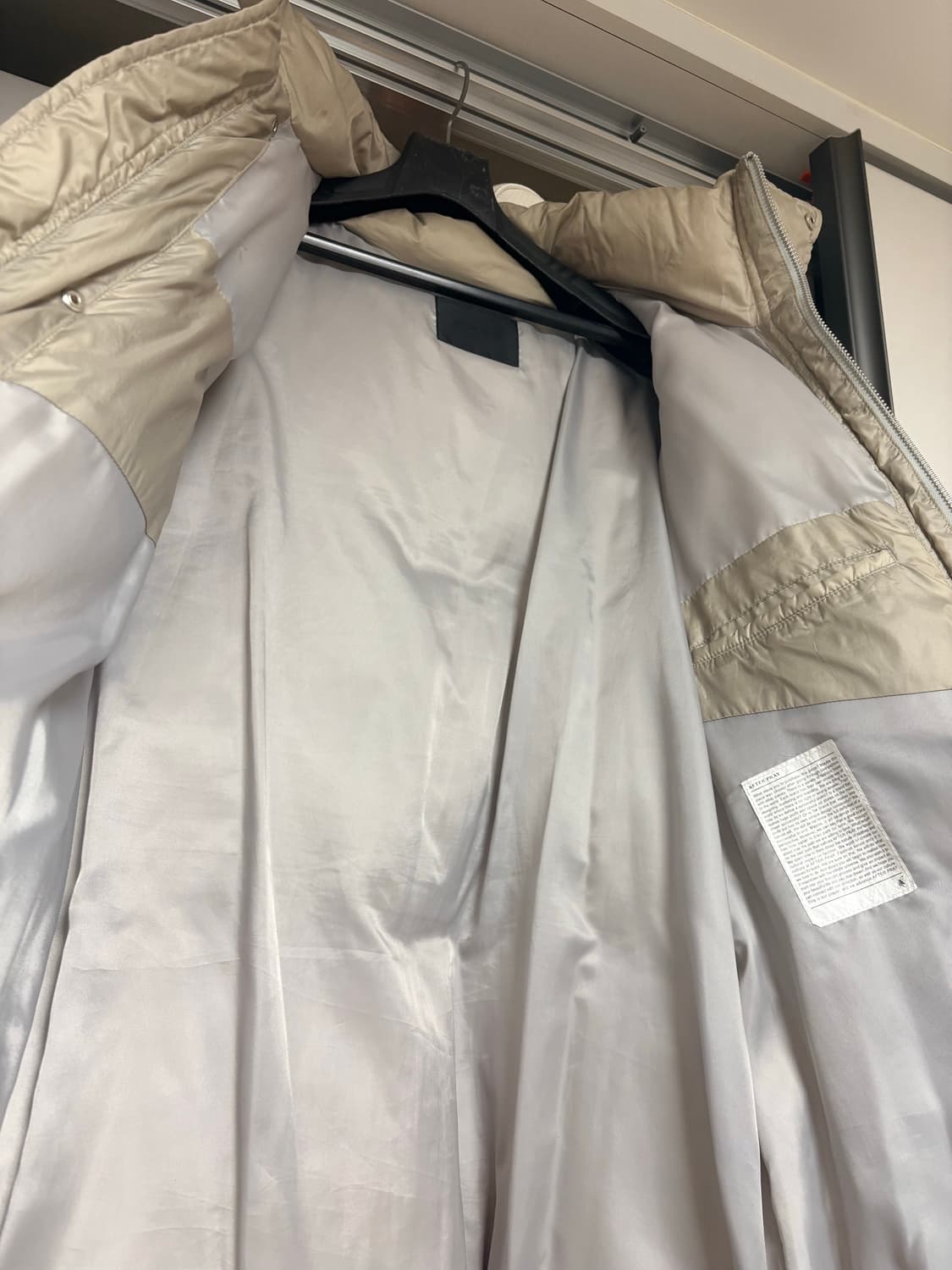 [105] 애프터프레이 x LLUD 숏패딩 라임베이지 상품이미지8