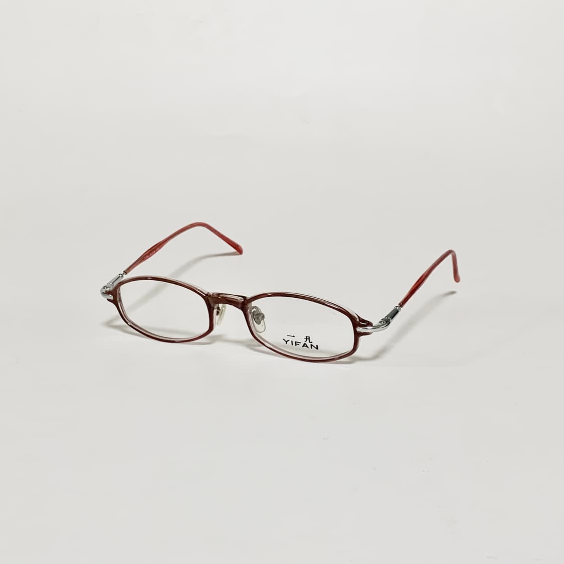 982 데드스탁 빈티지 안경테 레트로 타원형 오벌 슬림 브라운 남녀공용  상품이미지1