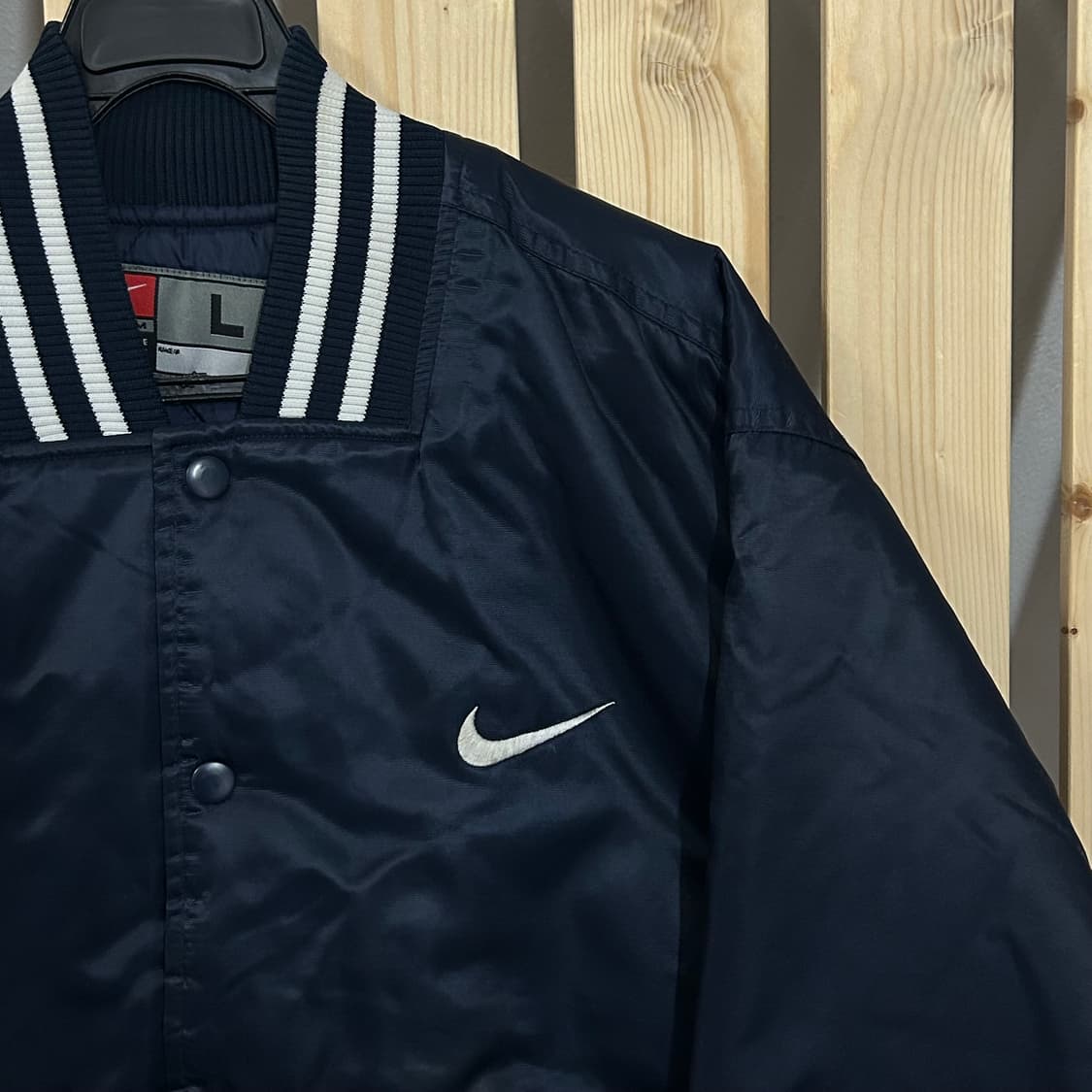 (L) 90s 나이키 사틴 스타디움 바시티자켓  상품이미지2